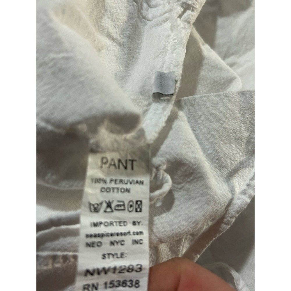 Seaspice Resort Wear Large Pants 100% Peruvian Cotton Swim Coverup Swimsuit - Picture 5 of 5